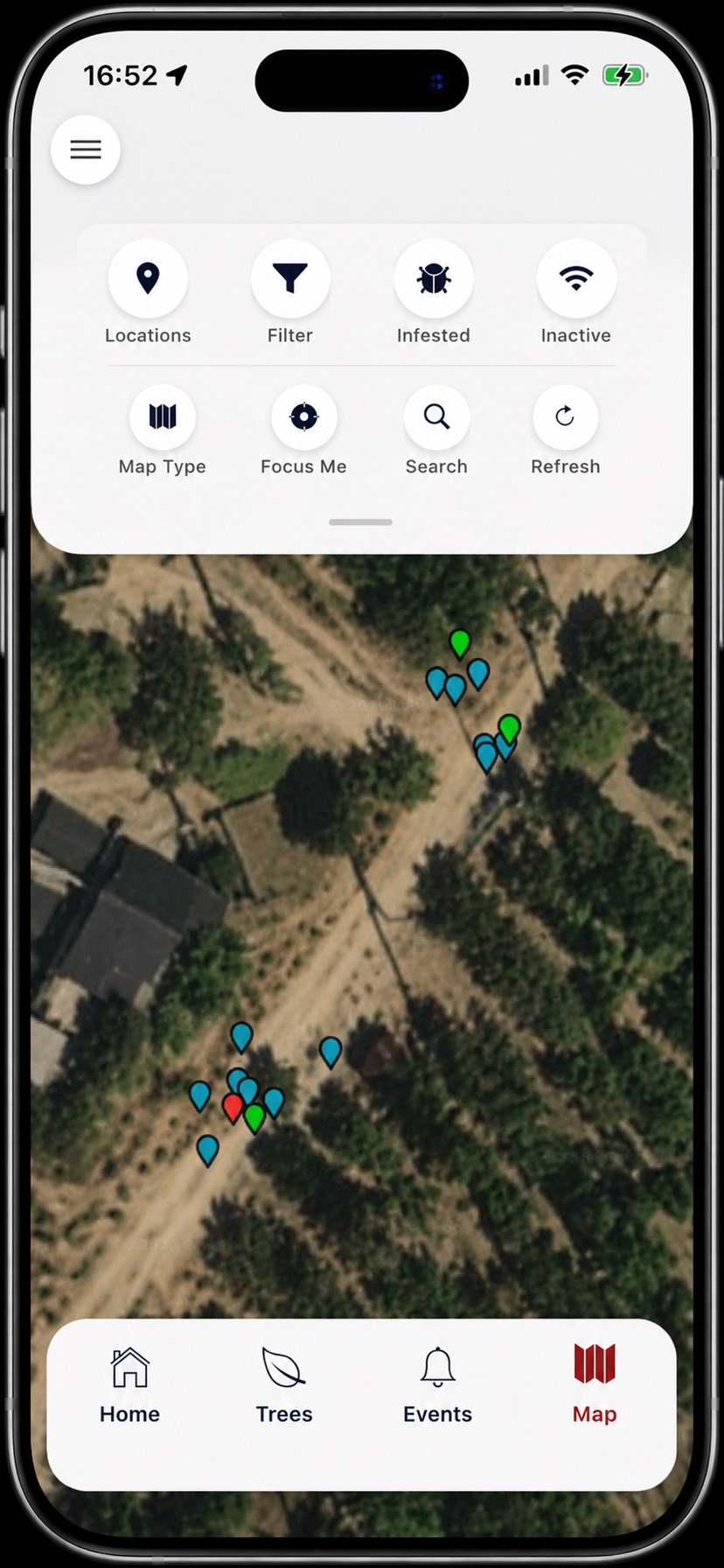 FarmX App map screenshot
